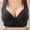 Black, variant on CALAFEBILA Soild Wire Free One-Piece Everyday Back Buckle Strapless Bras for Women