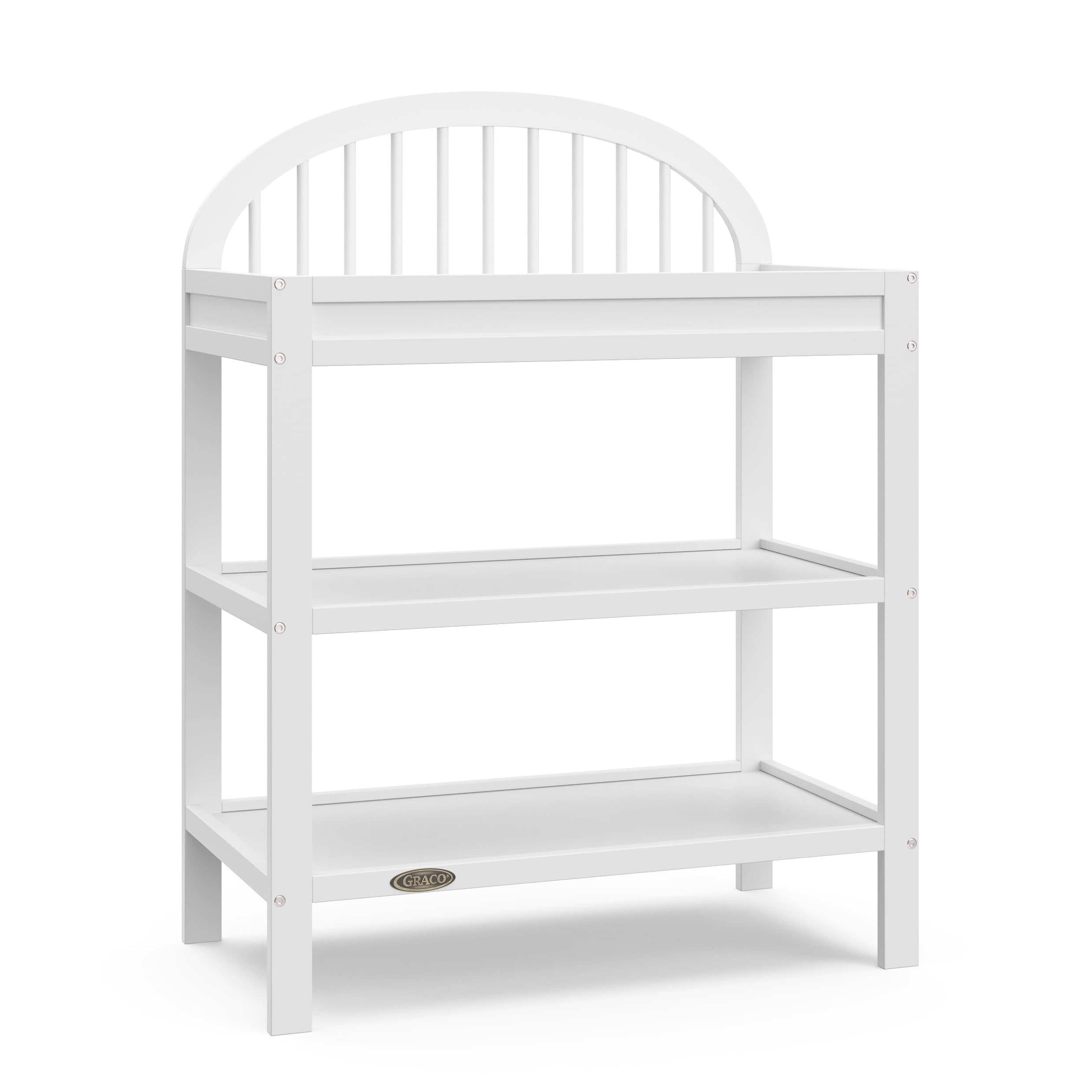 Graco Olivia Infant Wood Changing Table with Changing Pad, White