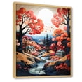 thumbnail image 2 of Designart "Farmhouse Red And Grey euphony I" Landscape & Nature Floater Framed Canvas Print, 2 of 7