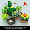 thumbnail image 5 of Educiro Succulents Artificial Plants Building Set 5Pack (590 Pieces) - Compatible with Major Brand Home Decor, Birthday Gifts - Botanical Collection for 8+, 5 of 6