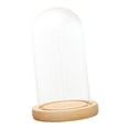thumbnail image 1 of Campana de cristal transparente para decoración de casa de muñecas, centros de mesa decorativos, cubierta de flores 12cmx16cmx14cm, 1 of 9