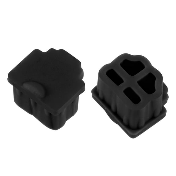 Uxcell 30pcs Black RJ11 Silicone Protector Telephone Modular Port Anti Dust Cap Cover