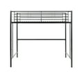 thumbnail image 3 of Walker Edison Premium Traditional Twin Metal Loft Bed, Black, 3 of 10