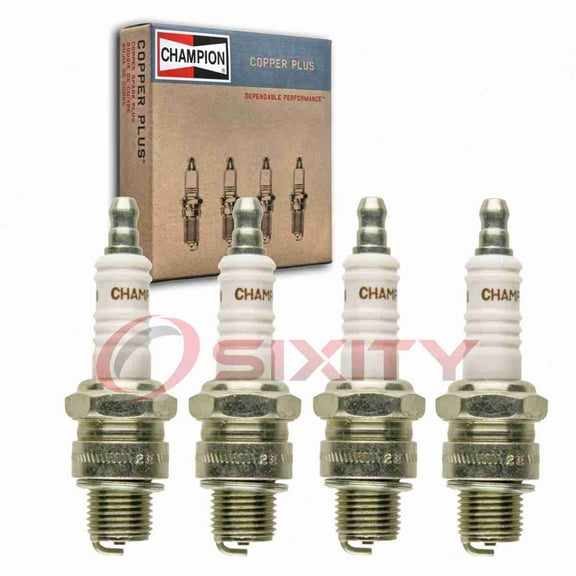 4 pc Champion 821 Copper Plus Spark Plugs for AE091X AV091X4 B10HS B9HS B9HS10 B9HV L77JC4 M40FFX M41FF W31FS W4A W4A1 W4A2 W4A5 W4AC W4AS Ignition Wire Secondary