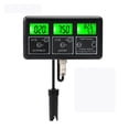 thumbnail image 2 of 7 In 1 Digital Multifunction Humidity Temp ORP TDS EC CF PH Meter Water Quality Purity Tester Device Monitor For Aquarium Pool ,Accurate - BLACK_PLUG-01, 2 of 7