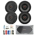 thumbnail image 1 of 4x JBL 6.5" 2-Way GX Series Coaxial Speakers - Bulk Packaging, with Infinity Reference Series REF-704A 4-Channel Car Audio Amplifier, Enrock Amp Install Kit, 1 of 4