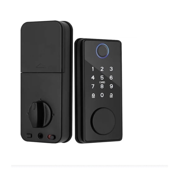 Tuya & Bluetooth Smart Door Lock: Fingerprint Mobile Unlock Keyless Entry Temp Password/Key ,Keyless Entry Deadbolt