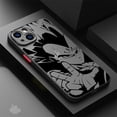 thumbnail image 5 of Funda mate para Apple iPhone 11, 15, 14 Pro Max, 13, 12 Mini, 7, 8 Plus, XR, X, XS, SE, 6, 6S, carcasa negra, hombre genial, Anime, DBZ, 5 of 5