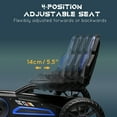 thumbnail image 4 of Aosom Pedal Go Kart for Kids w/ Swing Axle, Adjustable Bucket, Blue, 4 of 9