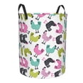 thumbnail image 2 of Balery Funny Chicken Round Laundry Basket with Handles Waterproof Freestanding Laundry Hamper for Clothes Toys in the Dorm and Family-Medium, 2 of 8