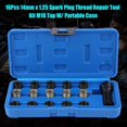 thumbnail image 1 of 16Pcs 14mm x 1.25 Spark Plug Thread Repair Tool Kit M16 Tap W/ Portable Case, 1 of 5