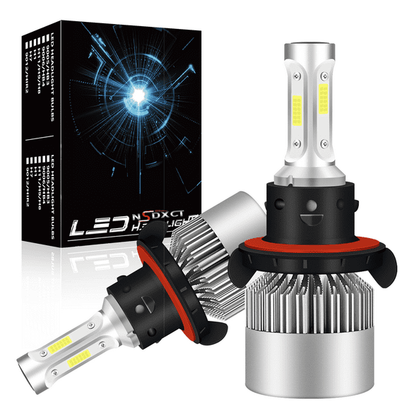 NSDXCT for Hummer H3 2006-2010 H13/9008 High&Low Beam LED Headlight White 6000K 2Pcs