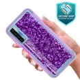 thumbnail image 4 of TCL 20 Pro 5G Case, Rosebono Hybrid Graphic Design Pattern Hard Back Pannel Cover Case For TCL 20 Pro 5G (Purple Shell), 4 of 5
