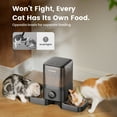 thumbnail image 3 of Oneisall 20 Cups/5L Automatic Cat Feeders for 2 Cats, PF09 Dual Automatic Cat Food Dispenser for Dry Food, Timed Auto Cat Feeder, 1-6 Meals Per Day, Black, 3 of 10