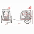 Access Panel Monitor Dog Bike Trailer, 3 Access Doors, Large Off-Road Wheels & Ventilated ...