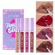 thumbnail image 4 of 2 Juego de lápiz labial mate, 4 colores, lápiz labial líquido con tinte de terciopelo de larga duración, taza antiadherente resistente al agua, brillo de labios, herramienta cosmé, 4 of 5