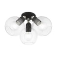 thumbnail image 6 of Livex Lighting - Downtown - 3 Light Sphere Semi-Flush Mount In Industrial, 6 of 10