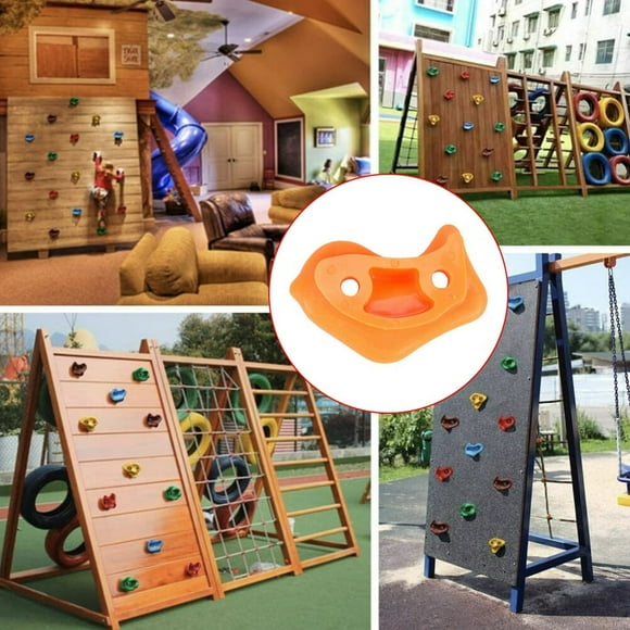 MesaSe 10x Kids Climbing Stones Rocks Outdoor Climbing Point Wall Hold Grab Grip.UK
