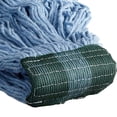 thumbnail image 2 of Carlisle 177466174 369448B14 Blue Looped Synthetic & Cotton Mop Head with Green Band, Medium, 2 of 3