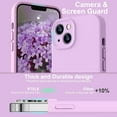 thumbnail image 4 of KTELE Compatible with iPhone 13 Case 6.1 inch Premium Liquid Silicone [Soft Microfiber Lining Anti-Scratch ] Gel Rubber Full-Body Bumper Protection Camera Protect Case for Women Girl - Light Purple, 4 of 7