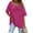 Hot Pink, variant on Tbopshirt Womens Tops,Summer Clearance Women Plus Size Loose Casual Short Sleeve Short Neck Solid Casual Blouse T-shirt Tunic Tops