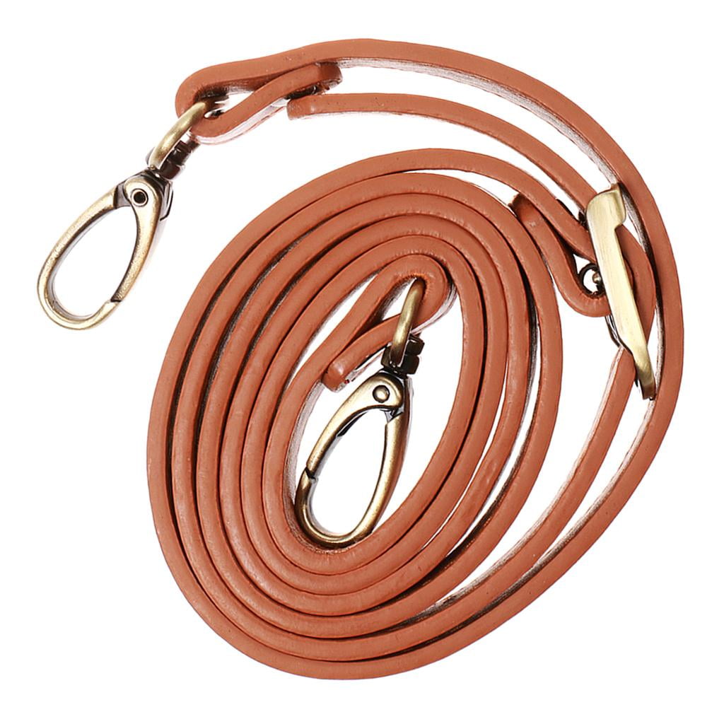 Purse Bag Strap Replacement Swivel Clasp Briefcase Craft Handle Brown