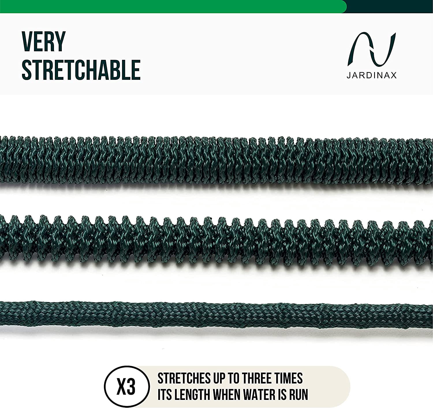 Somera Flexible 05” x 15’ Heavy Duty Expandable Garden Hose
