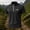 Black, variant on Men's Mountain Logo Quarter Zip Performance T-Shirts Short Sleeve Stand Collar Quick Dry Shirt Athletic Workout Tops