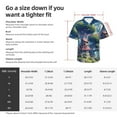 thumbnail image 5 of Sigee Fantasy Treehouse Planet Scene for Men’s Casual Beach Summer Shirts Funky Hawaiian Shirt for Men Hawaiian Shirts,3X-Large, 5 of 7