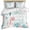 Bronze, variant on 3 Piece Coastal Duvet Cover Set Queen Size,Microfiber Comforter/Quilt Cover with Corner Ties and 2 Pillowcases,Turquoise Blue Turtle Starfish Coral Jellyfish All Season Bedding with Zipper Closure