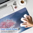 thumbnail image 4 of Cherry Blossom Island Under the Night&nbsp;pad Mousewaterproofnon Slip&nbsp;for Office Home Work GamingmousepadRubber Base Mousepad with Stitched Edges 31.5x11.8inches, 4 of 7