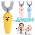 thumbnail image 1 of Kids U Shaped Electric Toothbrush 360°Ultrasonic Automatic Children Tooth Cleaner Waterproof Powered, 1 of 10
