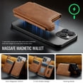 thumbnail image 4 of Magsafe Wallet for iPhone 17/16/15/14/13/12 Pro Max Plus Series, Card Holder Strong Magnetic Vegan PU Leather Wallet Stand with 7 Card Slots, RFID Blocking - Brown, 4 of 18