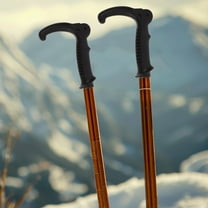 Soimiss Black Hiking Pole Handle Grip Replacement with Shock Absorption for Outdoor Trekking