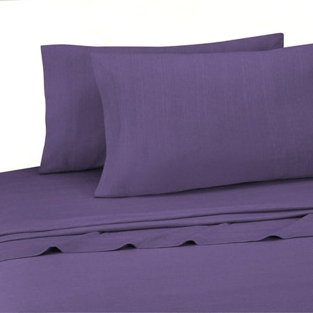 Sheet Set Flat - Brooklyn Flat Cotton Blend Ultra Soft Jersey Knit Sheet Set By Royale Linens