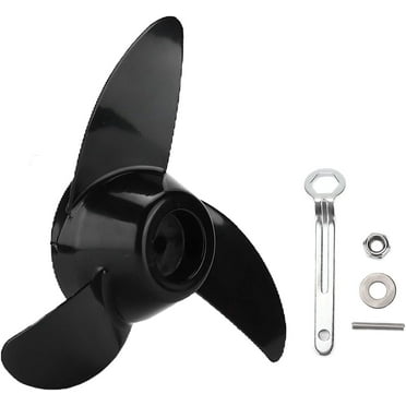 QAQ-Marine Plastic Outboard Propeller 3 Blades Electric Outboard Propeller for 50lb 60lb 68lb 88lb 12V 24V Trolling Motors Moto Boat**
