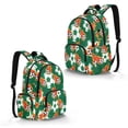 thumbnail image 2 of FKELYI Fire Soccer Green Print Kids Backpack Lightweight School Bookbag for Boys Girls Elementary Casual Daypack with Side Pockets for Primary School Backpacks Travel Bag, 2 of 7