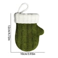 thumbnail image 2 of Mini Knitted Mitten Christmas Tree Ornament, Cute Xmas Hanging Decoration for Holiday Tree Wreath Window Fireplace Home Decor Stocking Stuffer, 4.7 x 3.9 Inch, Tree Wreath Mantle Hanging Decor 3Pc, 2 of 5