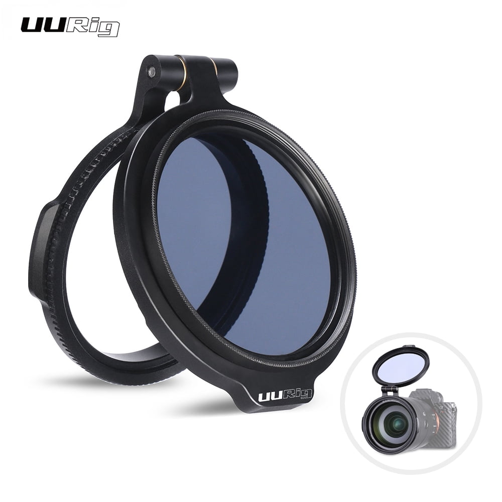 Centre-Pinch Lens Cap 3in1 Lens Hood Kit Phot-R 55mm Slim Variable ND Filter 