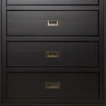 Chateau Lyon Annabelle Four Drawer Solid Wood Black Dresser