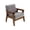 Gray, variant on Yihuala Scale Furniture Chair 1:12 Model, Wooden Armchair with Fabric Cushion for Small Living Room Decor Projects Use