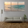thumbnail image 4 of 3 Pcs Summer Beach Wall Art Decor, Sunset Seaside Canvas Painting Posters,Nature Sea Ocean Pictures for Living Room Bedroom Home Decoration, 4 of 6