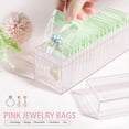 thumbnail image 4 of Joyero de Acrílico, Organizador de Joyas Transparente con 20 Bolsas Portátiles con Cremallera Antioxidantes, Estuche para Joyas de Viaje Verde, 4 of 8