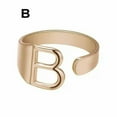 thumbnail image 1 of CUITING Fashion Adjustable Initial Alphabet Letter A-Z Ring Finger Rings Women Jewellery-Silver C, 1 of 9