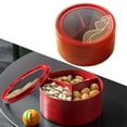 thumbnail image 3 of Bandeja de aperitivos con tapa Sunnimix Redondo rojo de 2 capas, 3 of 8