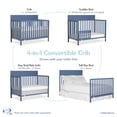 thumbnail image 5 of Fisher-Price Meadowbrook 4-in-1 Convertible Baby Crib by Dream On Me, Blue, 5 of 10