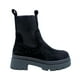 thumbnail image 1 of Botas de caña alta con plataforma, colores negro, gamuza y lona, 1 of 4