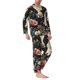 thumbnail image 2 of Fotbe Vintage Sunflower Cow Pijama de Hombre con Estampado de Manga Larga, Conjunto de 2 Piezas, Ropa de Dormir Suave y Cómoda con Bolsillos-Medium, 2 of 7