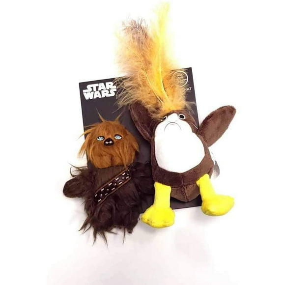 Silver Paw Star Wars Porg and Chewbacca Cat Toy