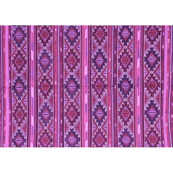 Ahgly Company Indoor Rectangle Oriental Purple Traditional Area Rugs, 8' x 12'